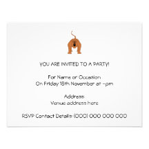 Red Howler Monkey Cartoon Custom Announcements