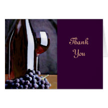 Red in the Shadows Thanks Greeting Cards