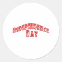Red Independence Day Stickers