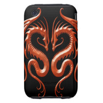 Red Iron Dragons Iphone 3 Tough Covers