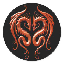 Red Iron Dragons Sticker