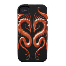 Red Iron Dragons Vibe iPhone 4 Case