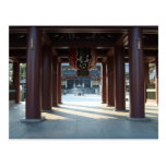 Red Japanese Paper Lantern Postcard