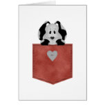 Red Jean Pocket Puppy Dog cards