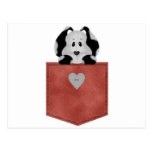 Red Jean Pocket Puppy Dog postcards