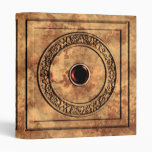 Red Jewelled Sandstone Look Goth Binder