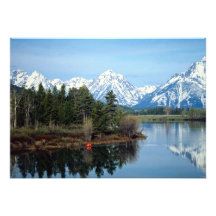 Red Kayak, Grand Teton National Park, USA Custom Invitations