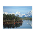 Red Kayak, Grand Teton National Park, USA Postcard