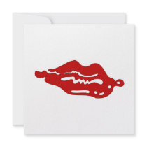 Red Kiss Invitation