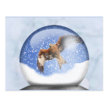 Red Kite in a Globe Postcard