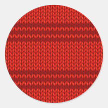 Red Knit Stickers
