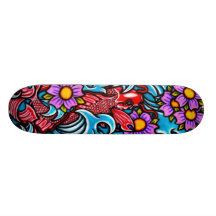 Red Koi Board Skate Deck