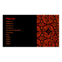 red lace business card templates
