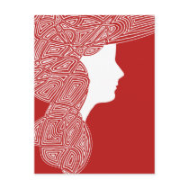 Red Lady postcards