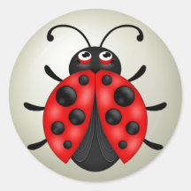 Red Ladybug Sticker Sheets