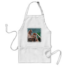 Red Langur Monkeys Apron