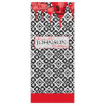 Red Lanterns Menu Card invitations