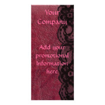 Red Leather and Lace Business Rack Card