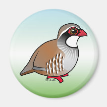 Red-legged Partridge Refrigerator Magnets
