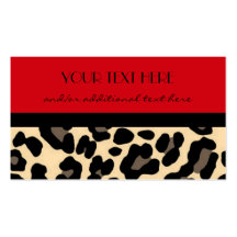 Red Leopard Business Card