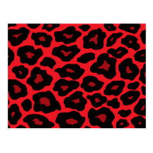 Red Leopard Post Card