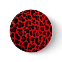 Red Leopard Print Buttons