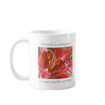 Red Lily Attitude Encouragement Mug