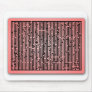 Red Line Maze Mouse Pad