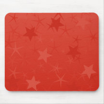 Red Lined Star Field Mousepads