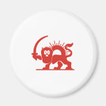 Red Lion with Sun, Iran Fridge Magnet