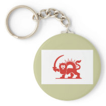 Red Lion with Sun, Iran keychains