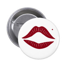 Red Lips Button