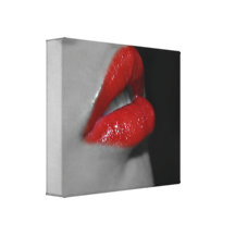 Red Lips Canvas Print