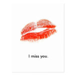 red_lips, I miss you. Post Card