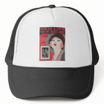 RED LIPS KISS MY BLUES AWAY MESH HAT