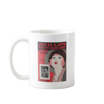 RED LIPS KISS MY BLUES AWAY MUG