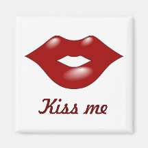 Red lips magnets