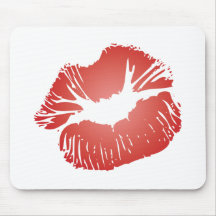 Red Lips Mouse Mat