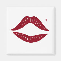 Red Lips Refrigerator Magnet
