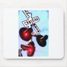 Red Lit Signals Mousepads