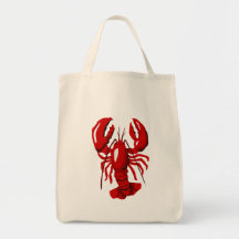 Red Lobster  Grocery Tote Bag