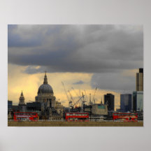 Red London Buses Poster