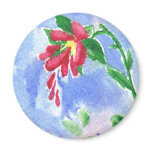 Red Love Flower aceo Magnet