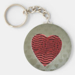 Red Love Heart Key Chains
