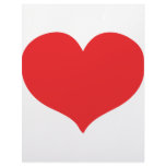 red love heart custom letterhead