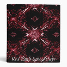 red lush School days binder