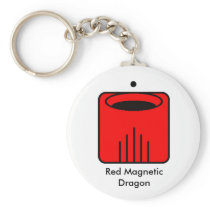 Red Magnetic Dragon Key Chain