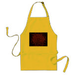 Red Mandala on yellow apron
