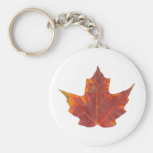 Red Maple Leaf Keychains