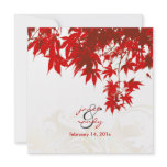 Red Maple Leaves/fall wedding invitations